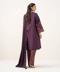 3 Piece - Embroidered Khaddar Suit