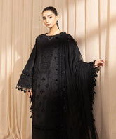 3 Piece - Embroidered Cotton Suit