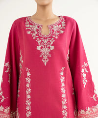 3 Piece - Embroidered Dobby Suit