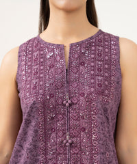 3 Piece - Embroidered Khaddar Suit