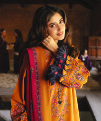 3 Piece - Embroidered Twill Suit