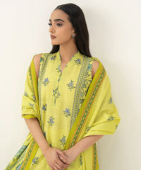 3 Piece - Printed Khaddar Suit
