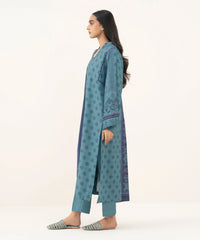 3 Piece - Printed Linen Suit