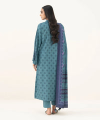 3 Piece - Printed Linen Suit