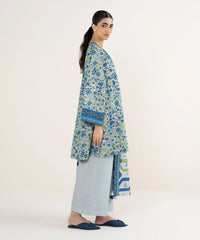 3 Piece - Printed Khaddar Suit
